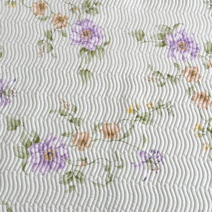 91家纺网 家纺一手货源 找家纺 晨晨家纺 2025新款A类印花莱赛尔天丝软席床盖三件套 沐初