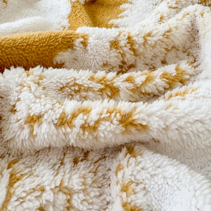 91家纺网 家纺一手货源 找家纺 潮邦创意家居 【标准250G】阳离子双色提花星绒梦语小球毯可供跨境电商可压缩 星绒梦语灿黄