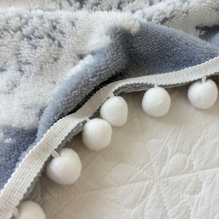 91家纺网 家纺一手货源 找家纺 潮邦创意家居 【标准250G】阳离子双色提花星绒梦语小球毯可供跨境电商可压缩 星绒梦语烟灰