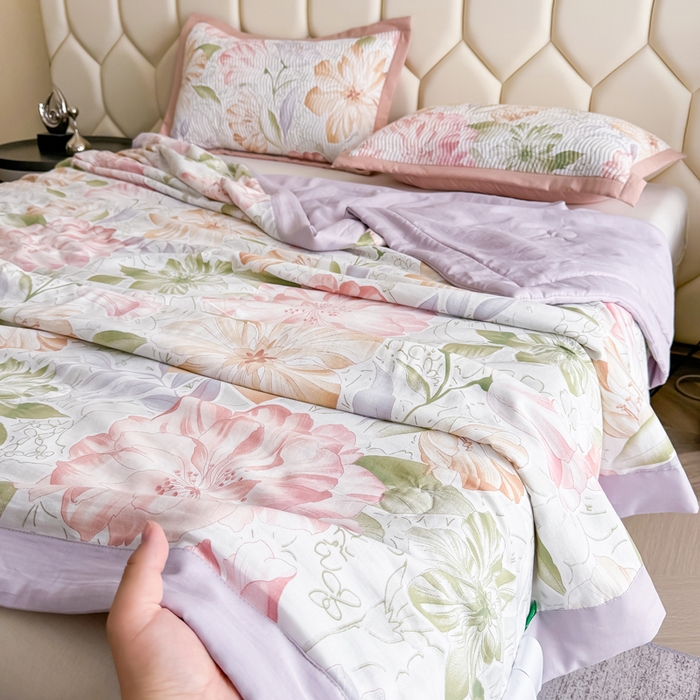 91家纺网 家纺一手货源 找家纺 （总）晨晨家纺 2025新款A类印花莱赛尔天丝软席夏被夏凉被空调被