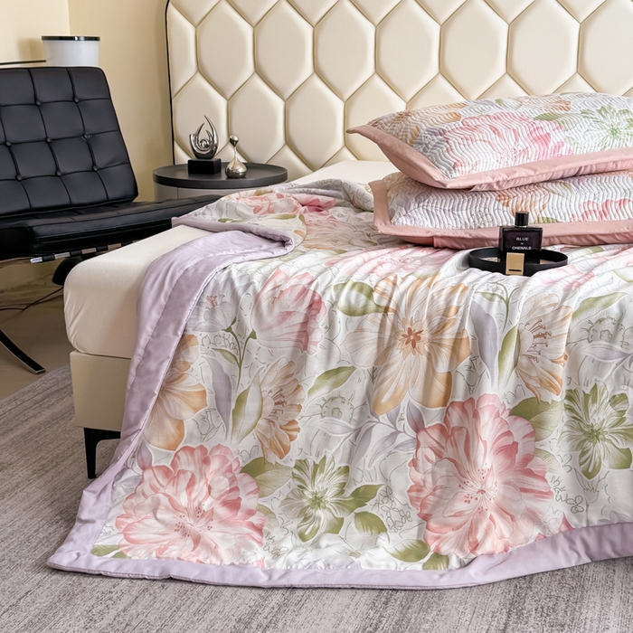 91家纺网 家纺一手货源 找家纺 （总）晨晨家纺 2025新款A类印花莱赛尔天丝软席夏被夏凉被空调被