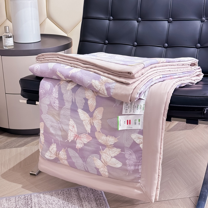 91家纺网 家纺一手货源 找家纺 （总）晨晨家纺 2025新款A类印花莱赛尔天丝软席夏被夏凉被空调被