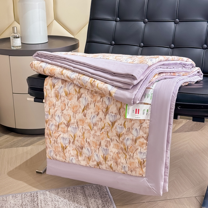 91家纺网 家纺一手货源 找家纺 （总）晨晨家纺 2025新款A类印花莱赛尔天丝软席夏被夏凉被空调被