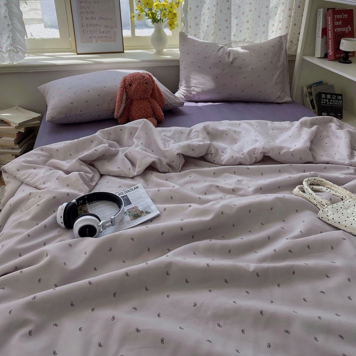 91家纺网 家纺一手货源 找家纺 繁花家居 2025新款AA版水洗棉超软夏被直播热款 紫蝶之梦