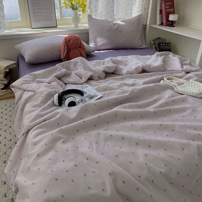 91家纺网 家纺一手货源 找家纺 繁花家居 2025新款AA版水洗棉超软夏被直播热款 紫蝶之梦