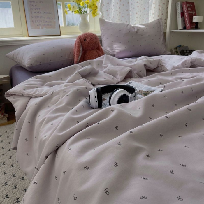 91家纺网 家纺一手货源 找家纺 繁花家居 2025新款AA版水洗棉超软夏被直播热款 紫蝶之梦