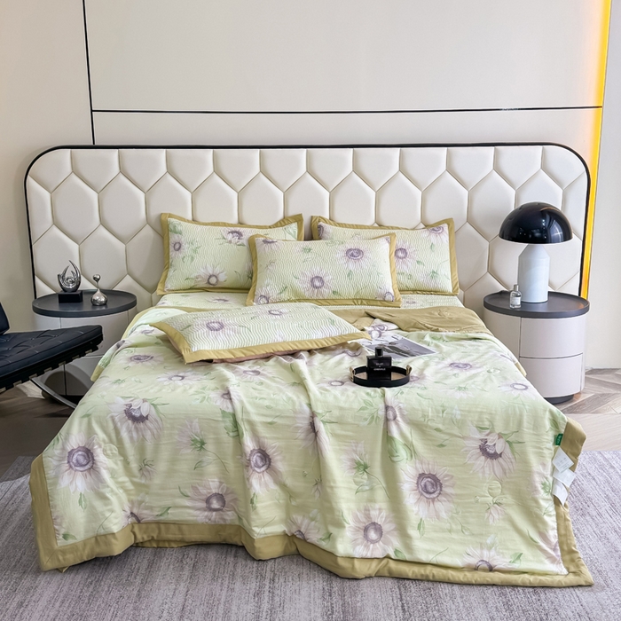 91家纺网 家纺一手货源 找家纺 晨晨家纺 2025新款A类印花莱赛尔天丝软席夏被夏凉被空调被 林夕