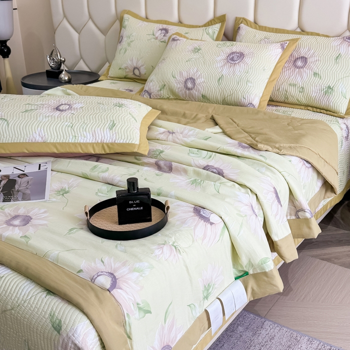 91家纺网 家纺一手货源 找家纺 晨晨家纺 2025新款A类印花莱赛尔天丝软席夏被夏凉被空调被 林夕