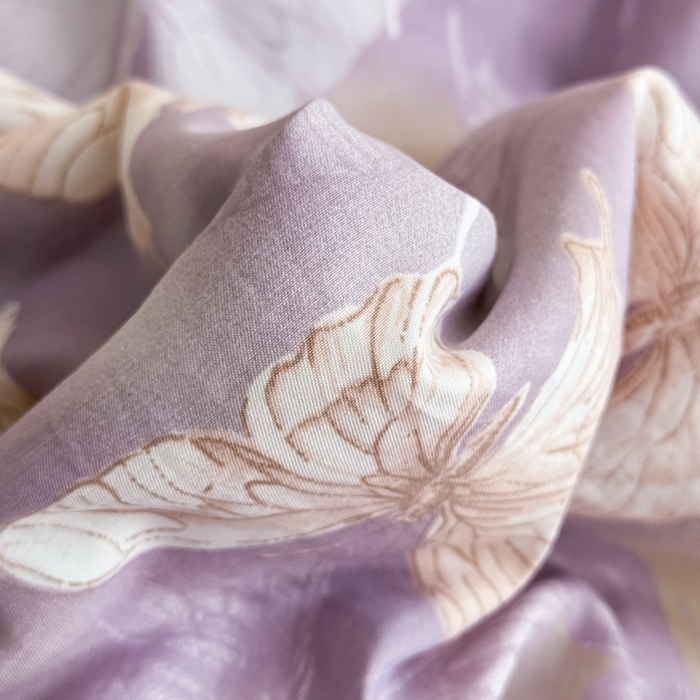 91家纺网 家纺一手货源 找家纺 晨晨家纺 2025新款A类印花莱赛尔天丝软席夏被夏凉被空调被 梦蝶