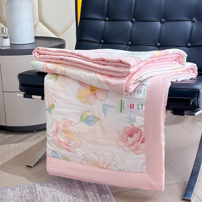 晨晨家纺 2025新款A类印花莱赛尔天丝软席夏被夏凉被空调被 妙颜
