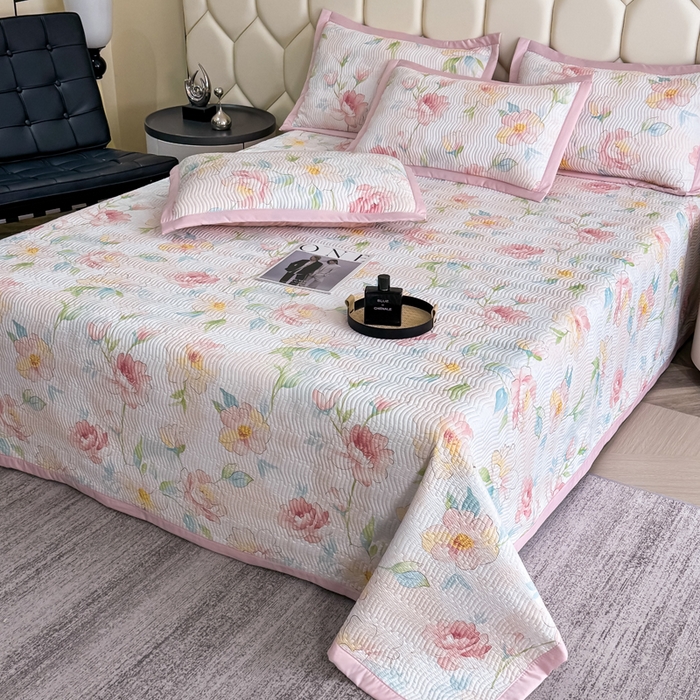 91家纺网 家纺一手货源 找家纺 晨晨家纺 2025新款A类印花莱赛尔天丝软席夏被夏凉被空调被 妙颜