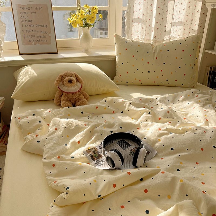 91家纺网 家纺一手货源 找家纺 繁花家居 2025新款AA版水洗棉超软夏被直播热款 七彩波波