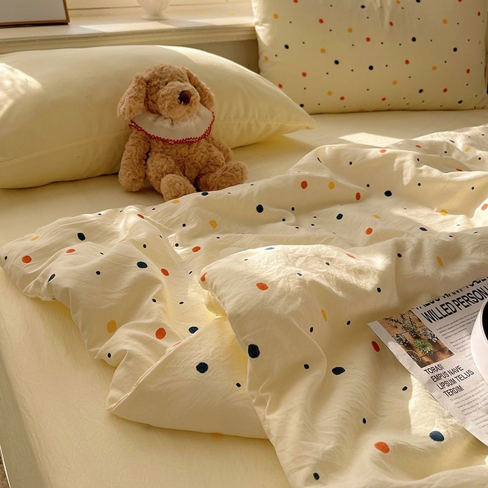 91家纺网 家纺一手货源 找家纺 繁花家居 2025新款AA版水洗棉超软夏被直播热款 七彩波波