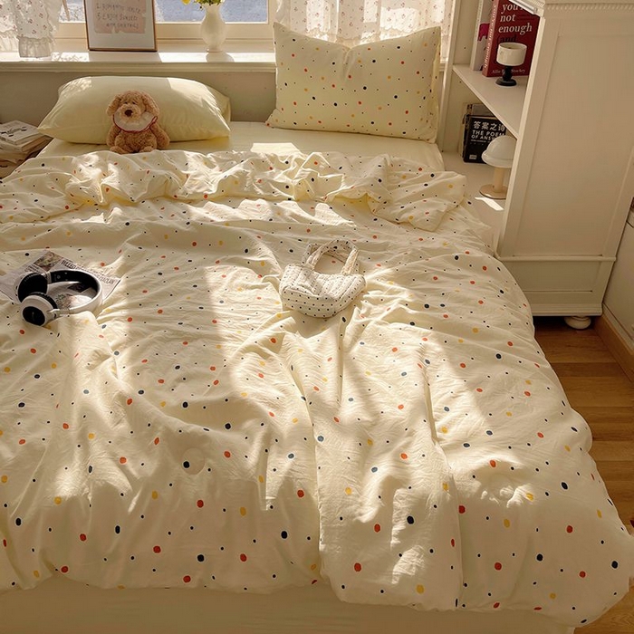 91家纺网 家纺一手货源 找家纺 繁花家居 2025新款AA版水洗棉超软夏被直播热款 七彩波波