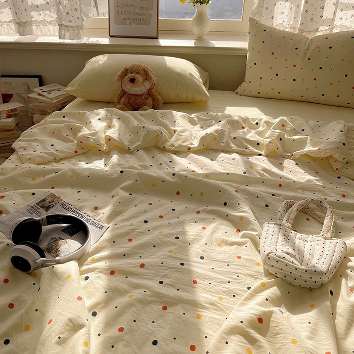 91家纺网 家纺一手货源 找家纺 繁花家居 2025新款AA版水洗棉超软夏被直播热款 七彩波波