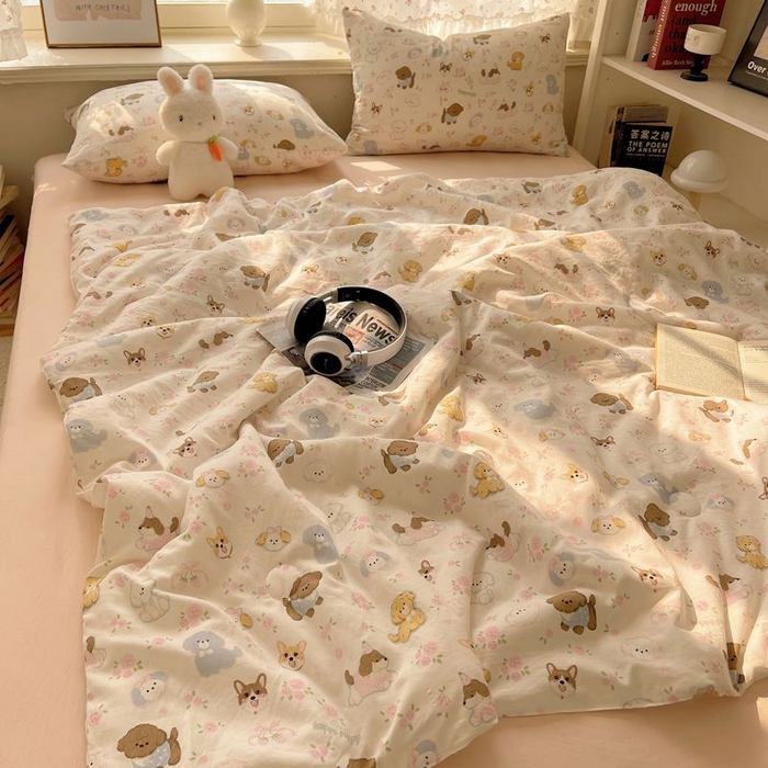 91家纺网 家纺一手货源 找家纺 繁花家居 2025新款AA版水洗棉超软夏被直播热款 碎花西高地