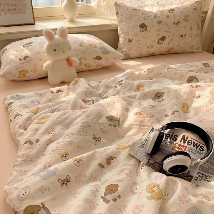 91家纺网 家纺一手货源 找家纺 繁花家居 2025新款AA版水洗棉超软夏被直播热款 碎花西高地