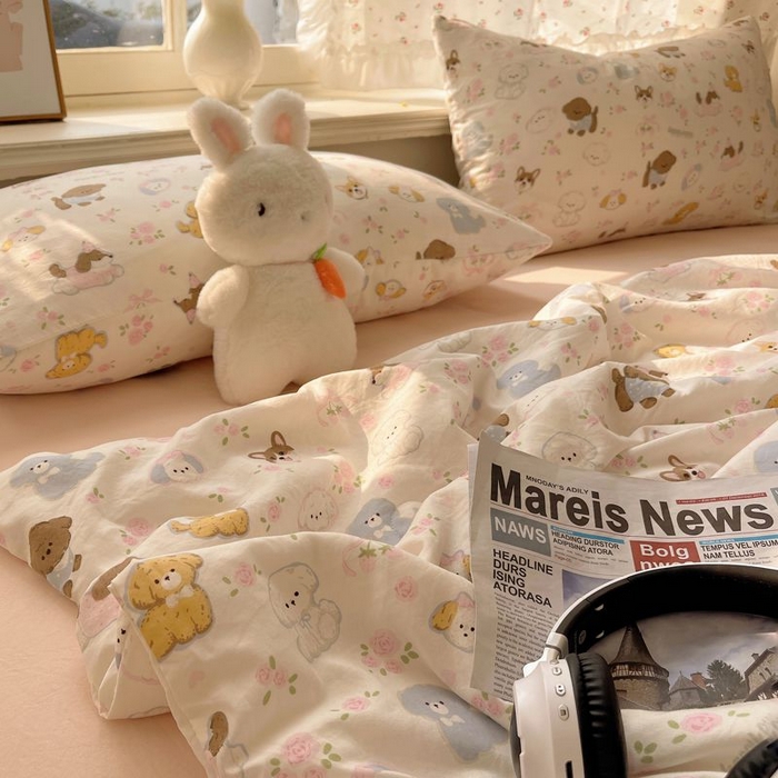 91家纺网 家纺一手货源 找家纺 繁花家居 2025新款AA版水洗棉超软夏被直播热款 碎花西高地