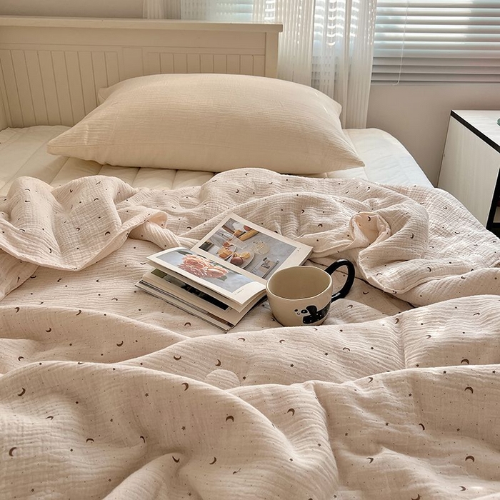 91家纺网 家纺一手货源 找家纺 繁花家居 2025新款AA版水洗棉超软夏被直播热款 星月