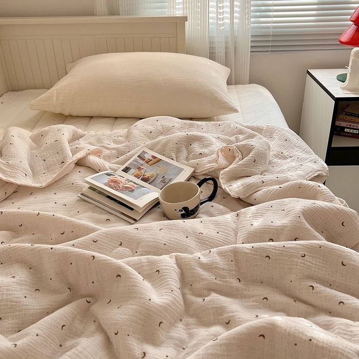 91家纺网 家纺一手货源 找家纺 繁花家居 2025新款AA版水洗棉超软夏被直播热款 星月