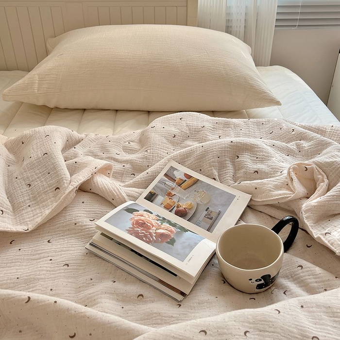 91家纺网 家纺一手货源 找家纺 繁花家居 2025新款AA版水洗棉超软夏被直播热款 星月