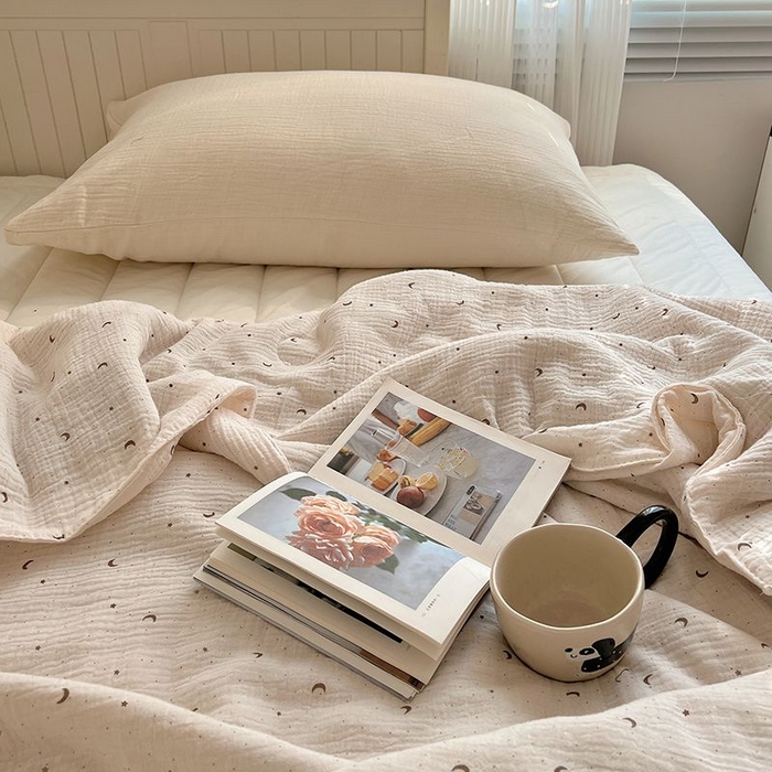 91家纺网 家纺一手货源 找家纺 繁花家居 2025新款AA版水洗棉超软夏被直播热款 星月