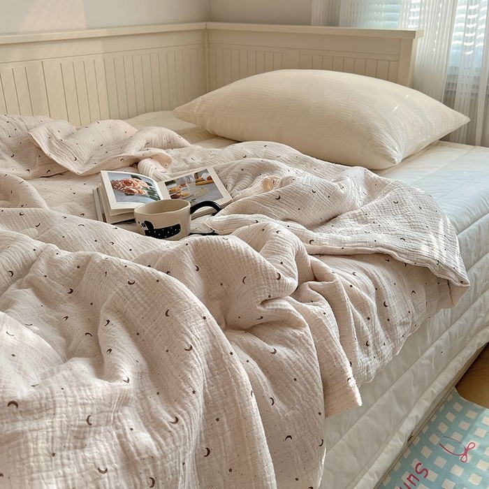 91家纺网 家纺一手货源 找家纺 繁花家居 2025新款AA版水洗棉超软夏被直播热款 星月