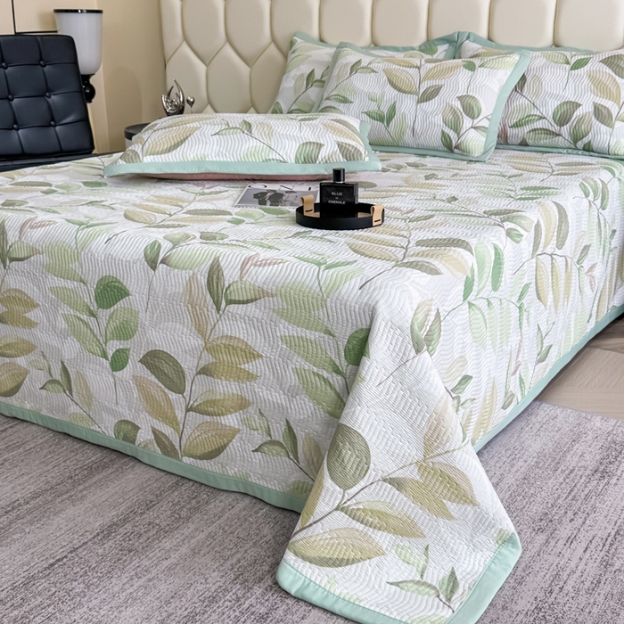 91家纺网 家纺一手货源 找家纺 晨晨家纺 2025新款A类印花莱赛尔天丝软席夏被夏凉被空调被 语叶