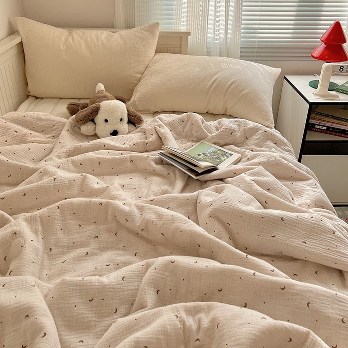 91家纺网 家纺一手货源 找家纺 繁花家居 2025新款AA版水洗棉超软夏被直播热款 星月