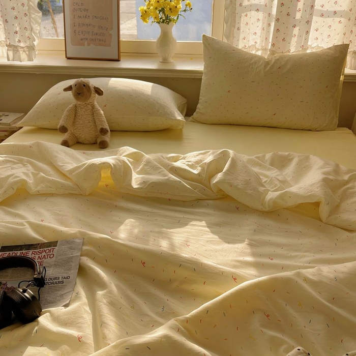 91家纺网 家纺一手货源 找家纺 繁花家居 2025新款AA版水洗棉超软夏被直播热款 星点斑斓