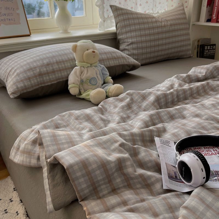 91家纺网 家纺一手货源 找家纺 繁花家居 2025新款AA版水洗棉超软夏被直播热款 烟雾灰