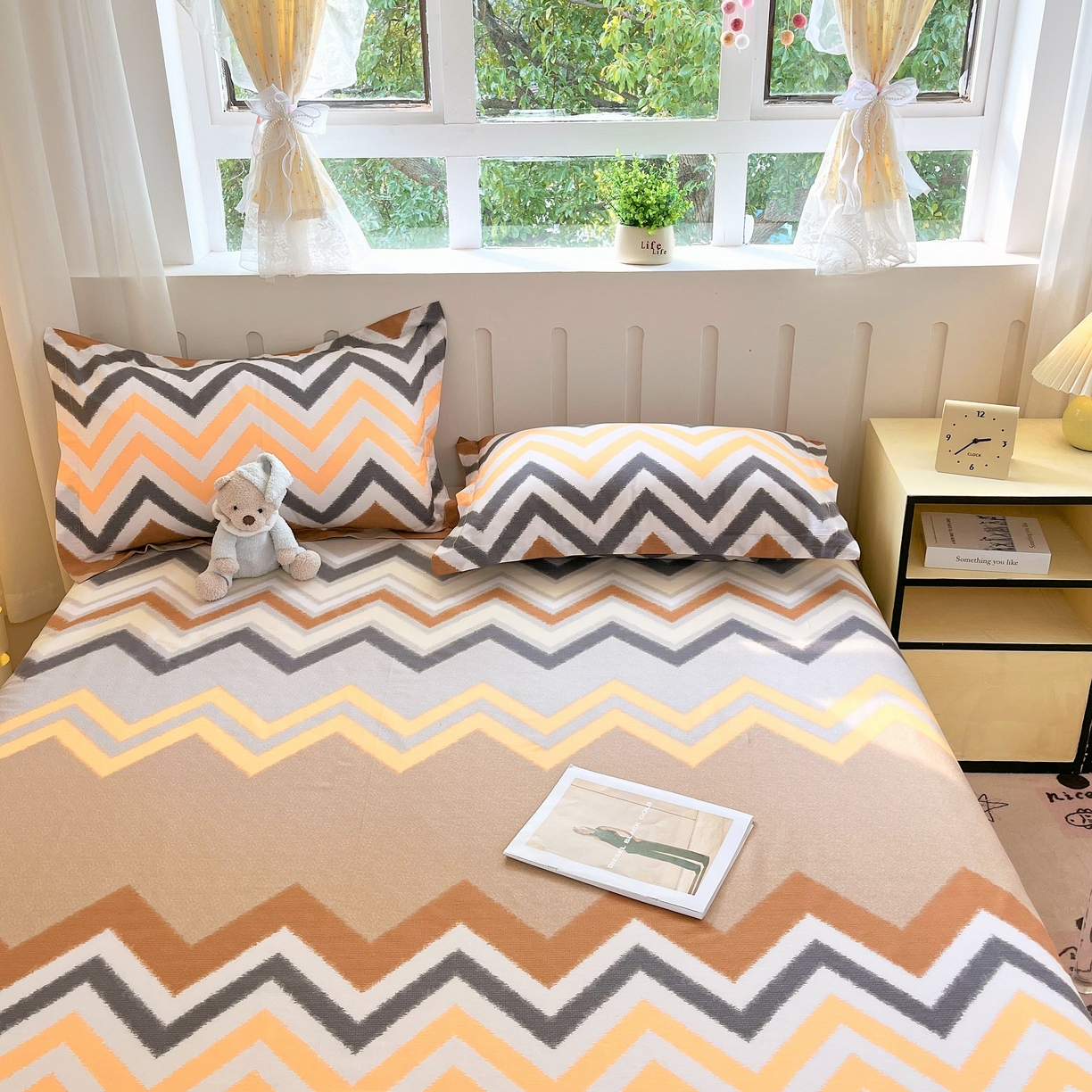 91家纺网 家纺一手货源 找家纺 （总）大吉 2025新款亲肤舒适全棉纯棉喷气小清新印花系列单床单床单单件单品床单