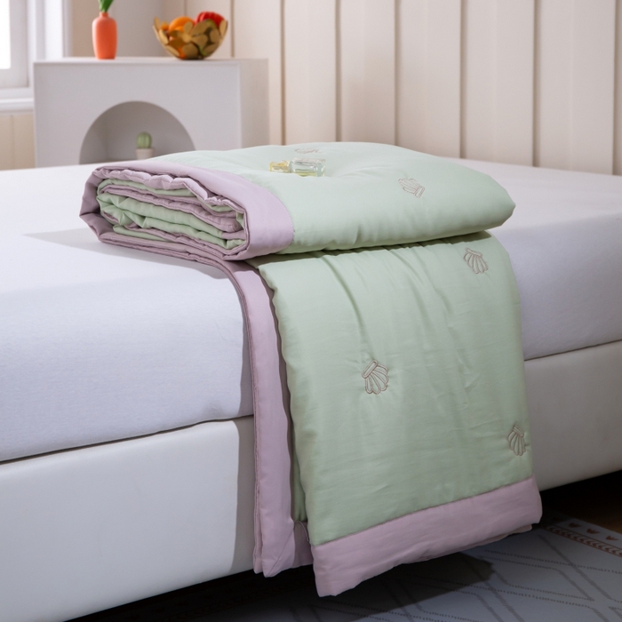 91家纺网 家纺一手货源 找家纺 （总）晨晨家纺 2025新款A类莱赛尔天丝刺绣款夏被系列 单夏被