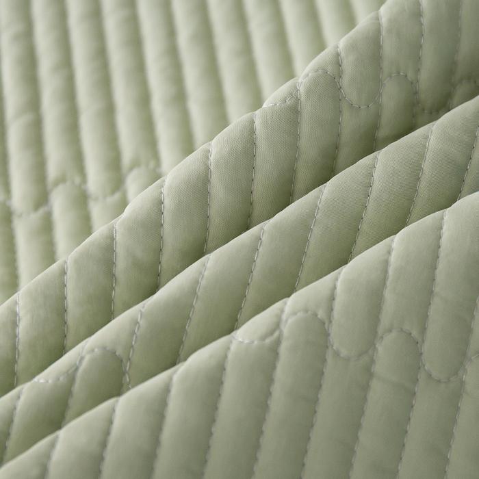 91家纺网 家纺一手货源 找家纺 晨晨家纺 2025新款A类莱赛尔天丝刺绣款夏被系列 单夏被 皇冠-薄荷绿