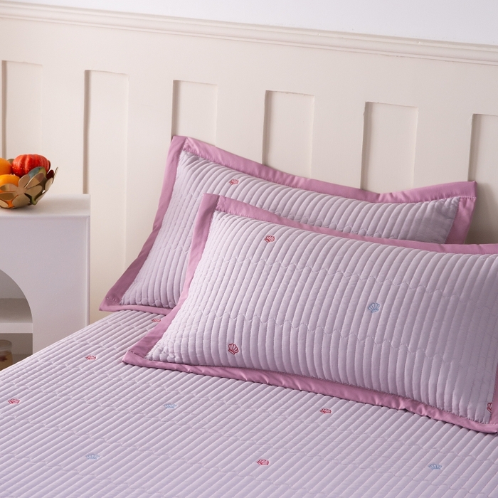 91家纺网 家纺一手货源 找家纺 晨晨家纺 2025新款A类莱赛尔天丝刺绣款夏被系列 单夏被 皇冠-魅影紫