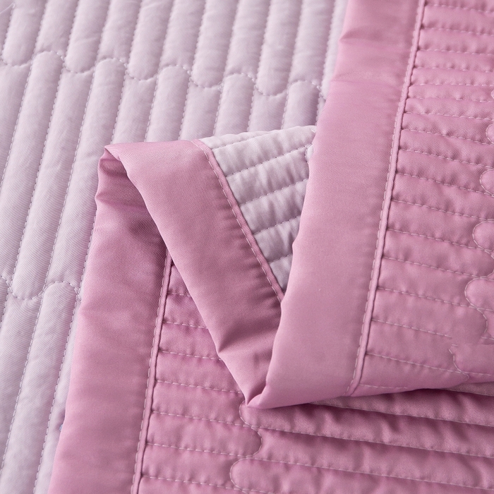 91家纺网 家纺一手货源 找家纺 晨晨家纺 2025新款A类莱赛尔天丝刺绣款夏被系列 单夏被 皇冠-魅影紫