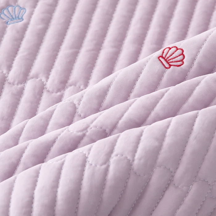 91家纺网 家纺一手货源 找家纺 晨晨家纺 2025新款A类莱赛尔天丝刺绣款夏被系列 单夏被 皇冠-魅影紫