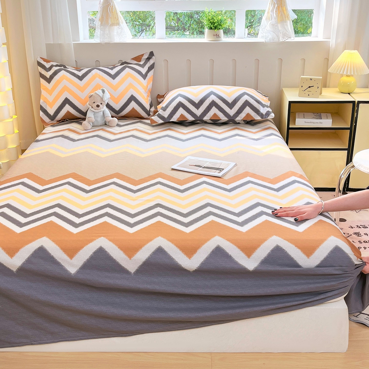 91家纺网 家纺一手货源 找家纺 大吉 2025新款亲肤舒适全棉纯棉喷气小清新印花系列单床单床单单件单品床单 巴洛克