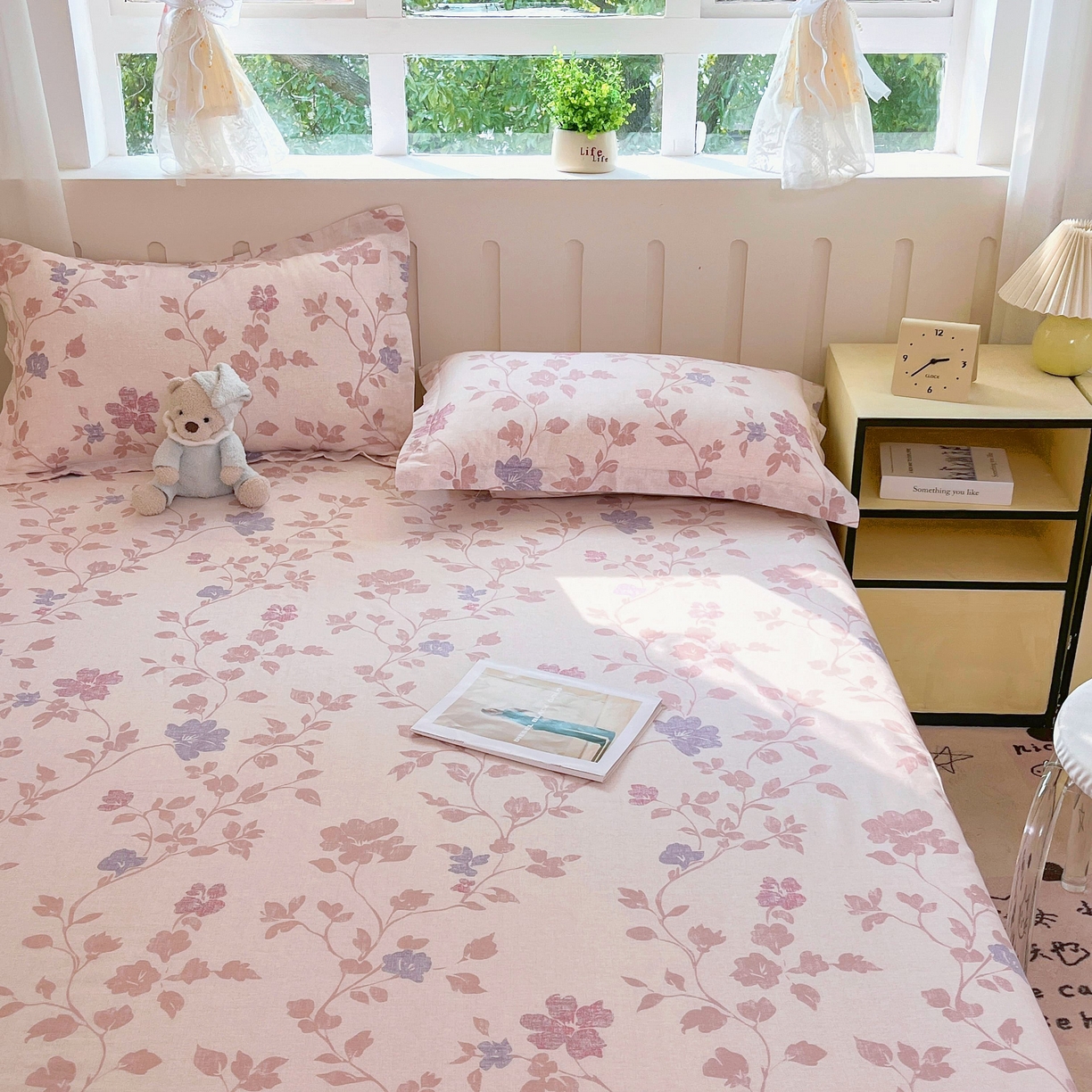 91家纺网 家纺一手货源 找家纺 大吉 2025新款亲肤舒适全棉纯棉喷气小清新印花系列单床单床单单件单品床单 春日