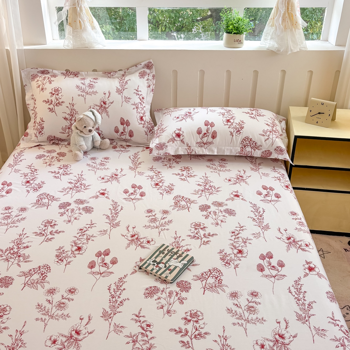 91家纺网 家纺一手货源 找家纺 大吉 2025新款亲肤舒适全棉纯棉喷气小清新印花系列单床单床单单件单品床单 繁花