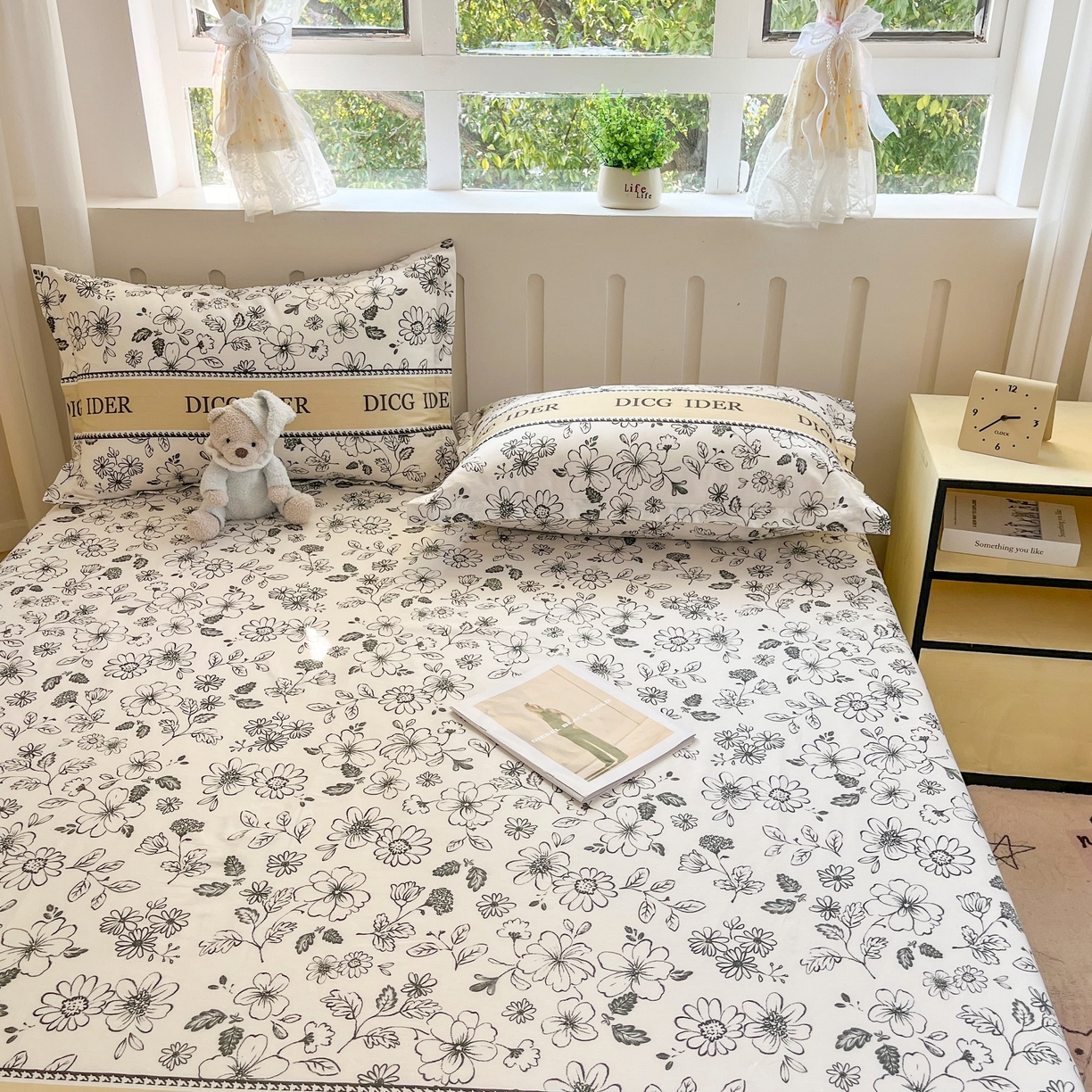 91家纺网 家纺一手货源 找家纺 大吉 2025新款亲肤舒适全棉纯棉喷气小清新印花系列单床单床单单件单品床单 赫本