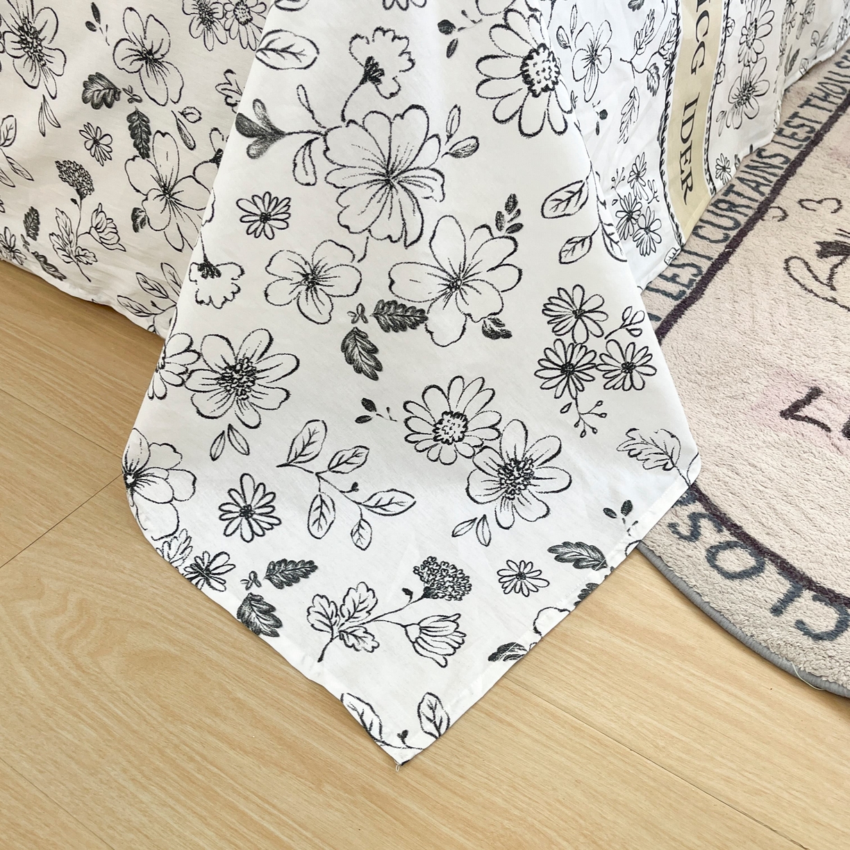 91家纺网 家纺一手货源 找家纺 大吉 2025新款亲肤舒适全棉纯棉喷气小清新印花系列单床单床单单件单品床单 赫本