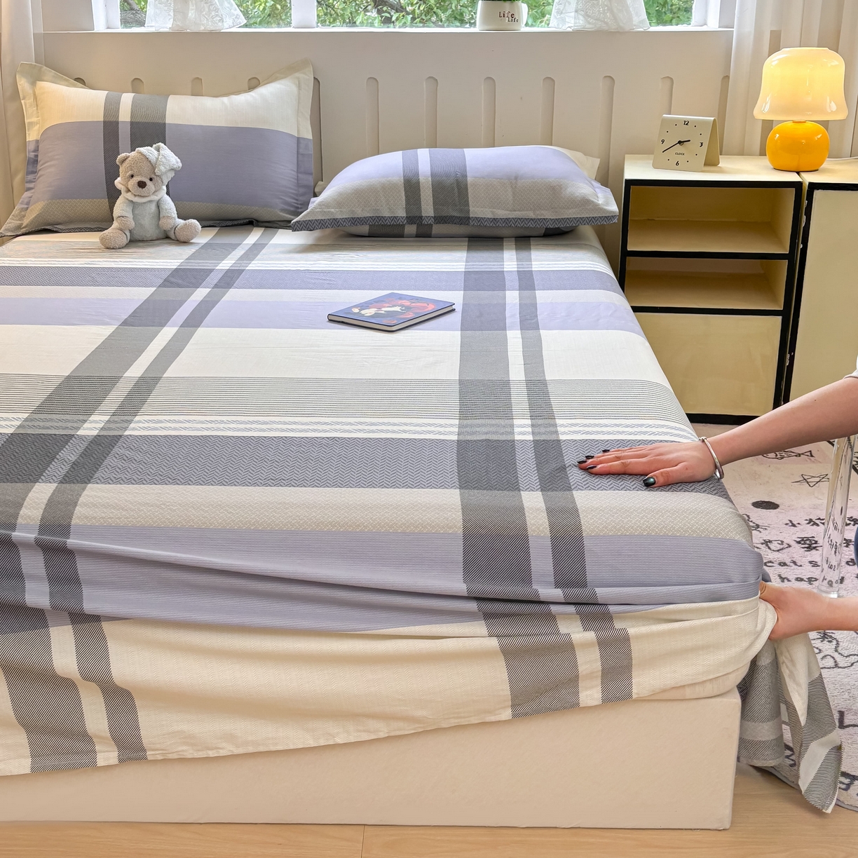 91家纺网 家纺一手货源 找家纺 大吉 2025新款亲肤舒适全棉纯棉喷气小清新印花系列单床单床单单件单品床单 卡迪