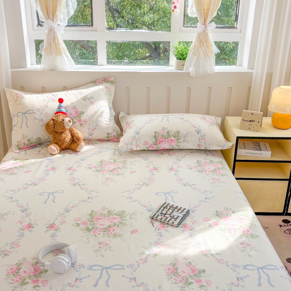 91家纺网 家纺一手货源 找家纺 大吉 2025新款亲肤舒适全棉纯棉喷气小清新印花系列单床单床单单件单品床单 童话