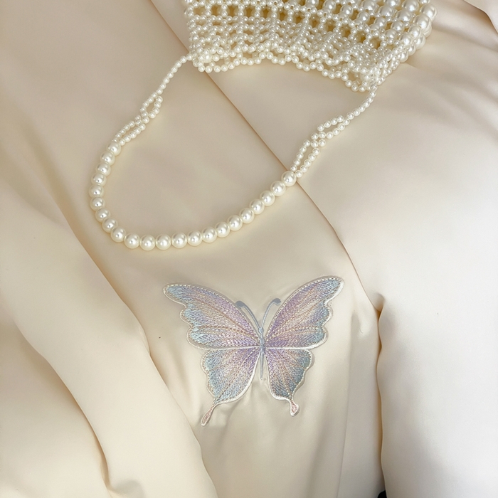 91家纺网 家纺一手货源 找家纺 云栖家居 2025兰精天丝四件套-蝶漫 漫蝶-粉