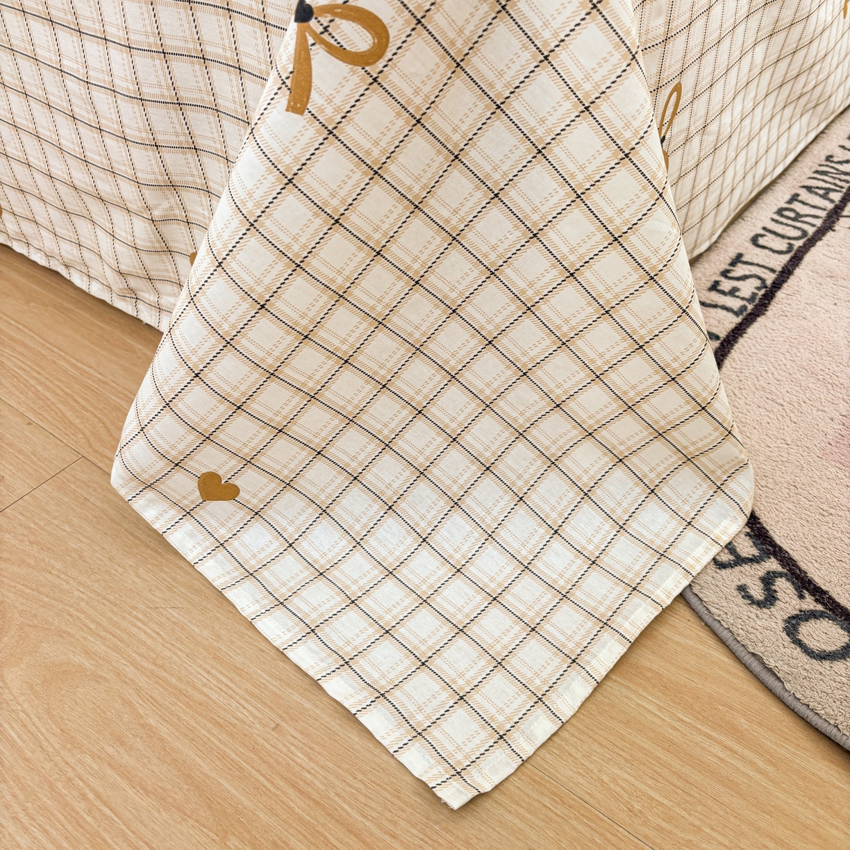 91家纺网 家纺一手货源 找家纺 大吉 2025新款亲肤舒适全棉纯棉喷气小清新印花系列单床单床单单件单品床单 小欢喜