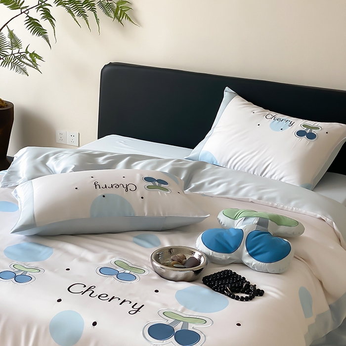 91家纺网 家纺一手货源 找家纺 （总）MIU缪家居 2025新款60支兰精天丝四件套-啵啵乐