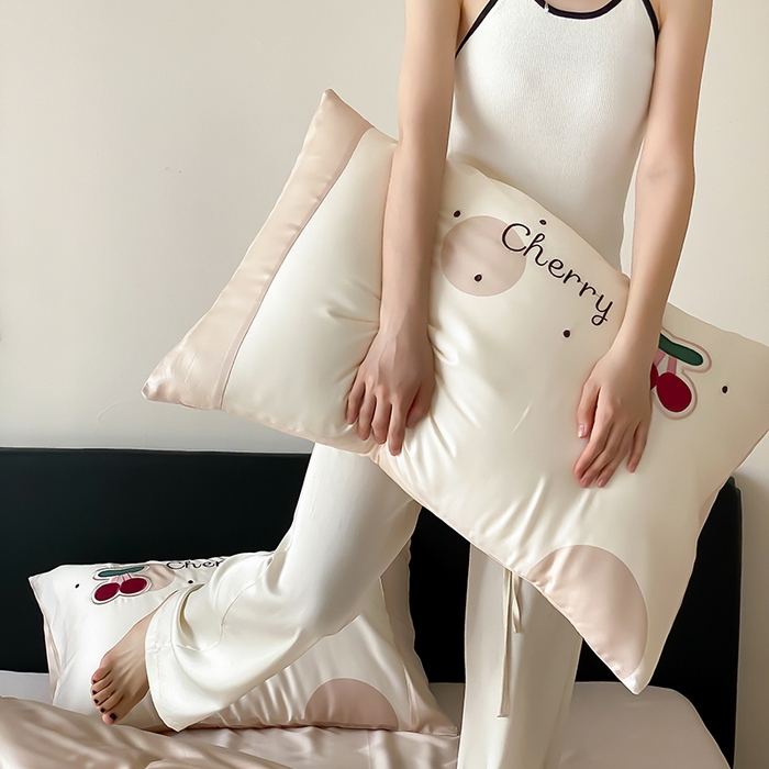 91家纺网 家纺一手货源 找家纺 MIU缪家居 2025新款60支兰精天丝四件套-啵啵乐 啵啵乐-奶茶色