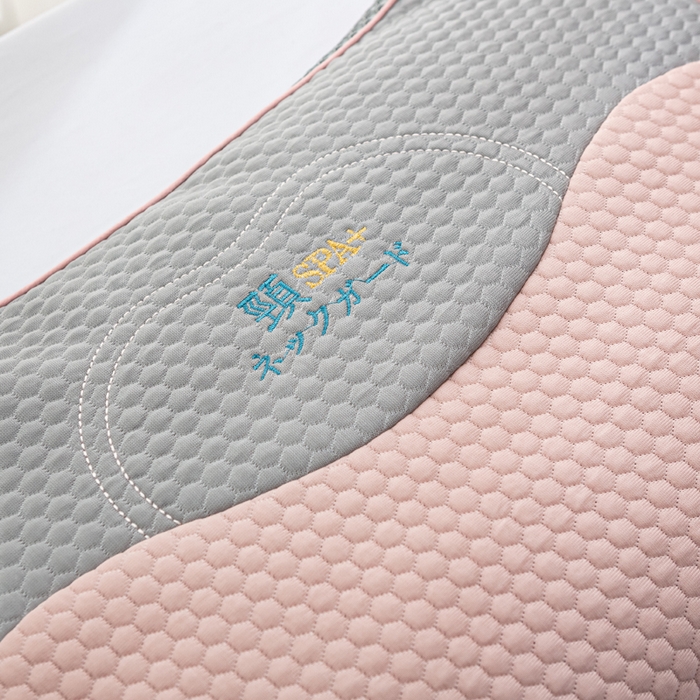 91家纺网 家纺一手货源 找家纺 萌番宝 2025新款立体冰豆豆荞麦护颈SPA枕枕头枕芯 冰豆豆粉色 35x52x8cm/只