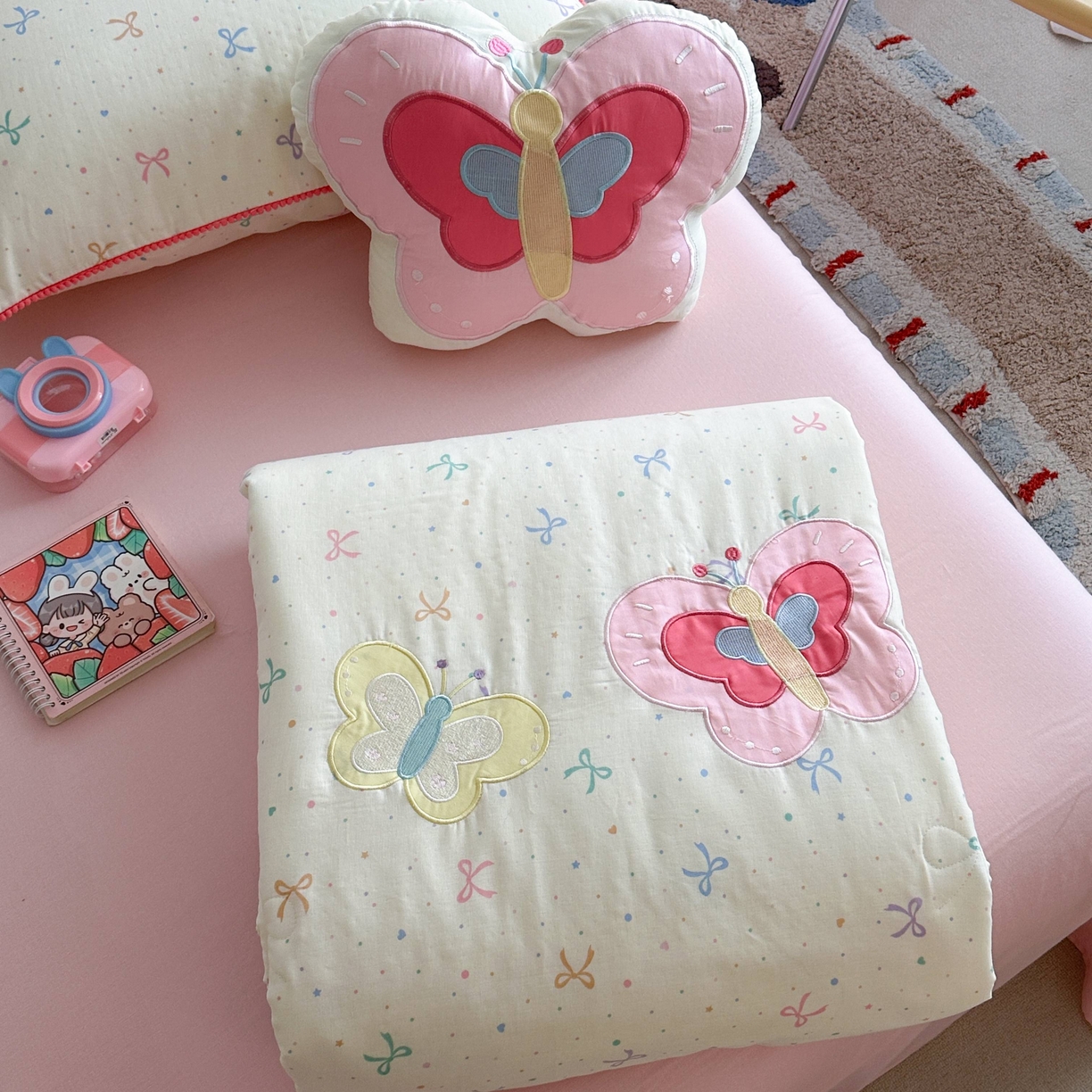 91家纺网 家纺一手货源 找家纺 （总）觅糖家纺 2025春夏新款全棉双层纱夏被夏凉被空调被